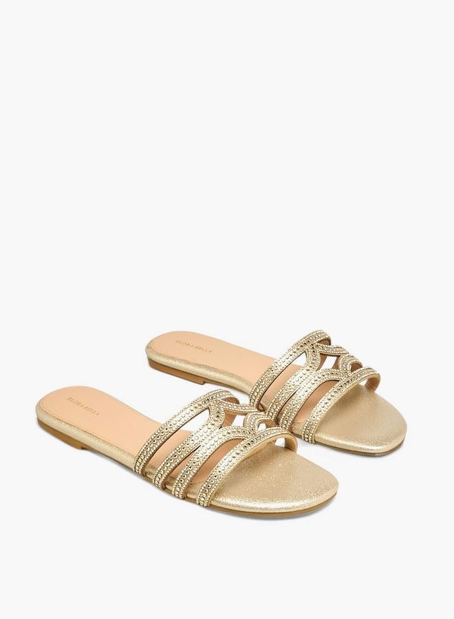 فلورا بيلا من شو إكسبرس صنادل نسائية مزينة من فلورا بيلا بتصميم سهل الارتداء مجموعة رمضان - Image 2